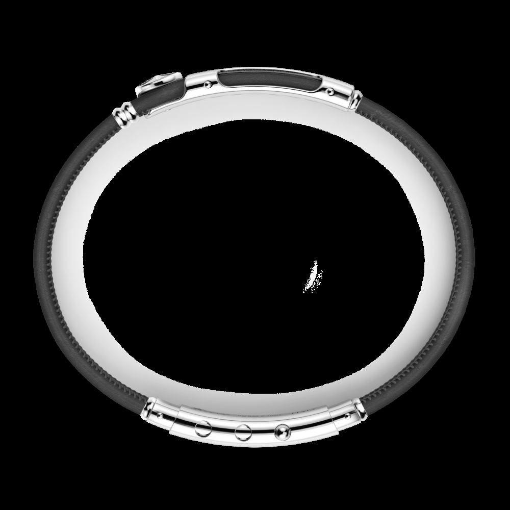 Zancan Bracciale Zancan in pelle naturale con targa in argento Promozione