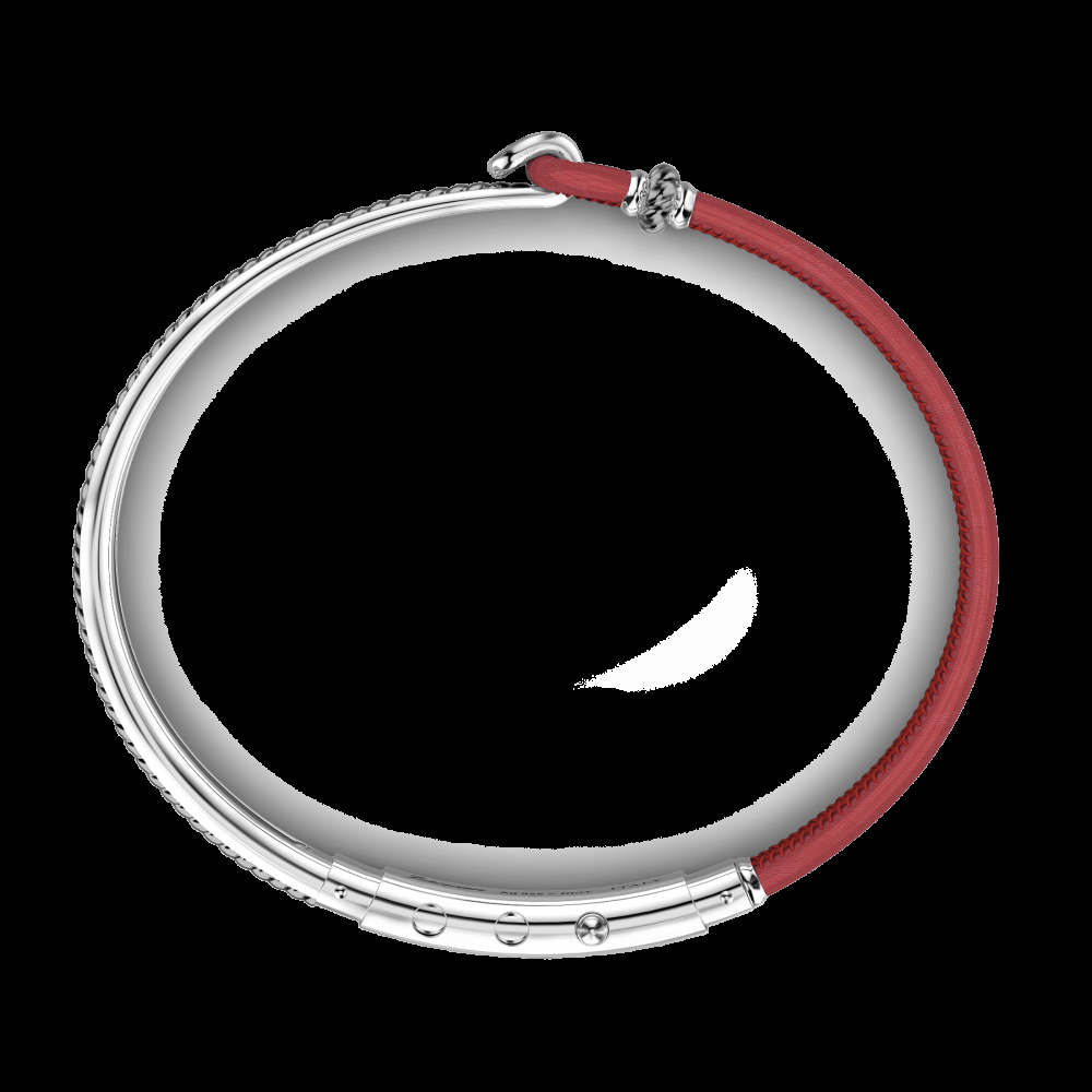 Zancan Bracciale Zancan in argento e pelle naturale Soddisfazione Garantita