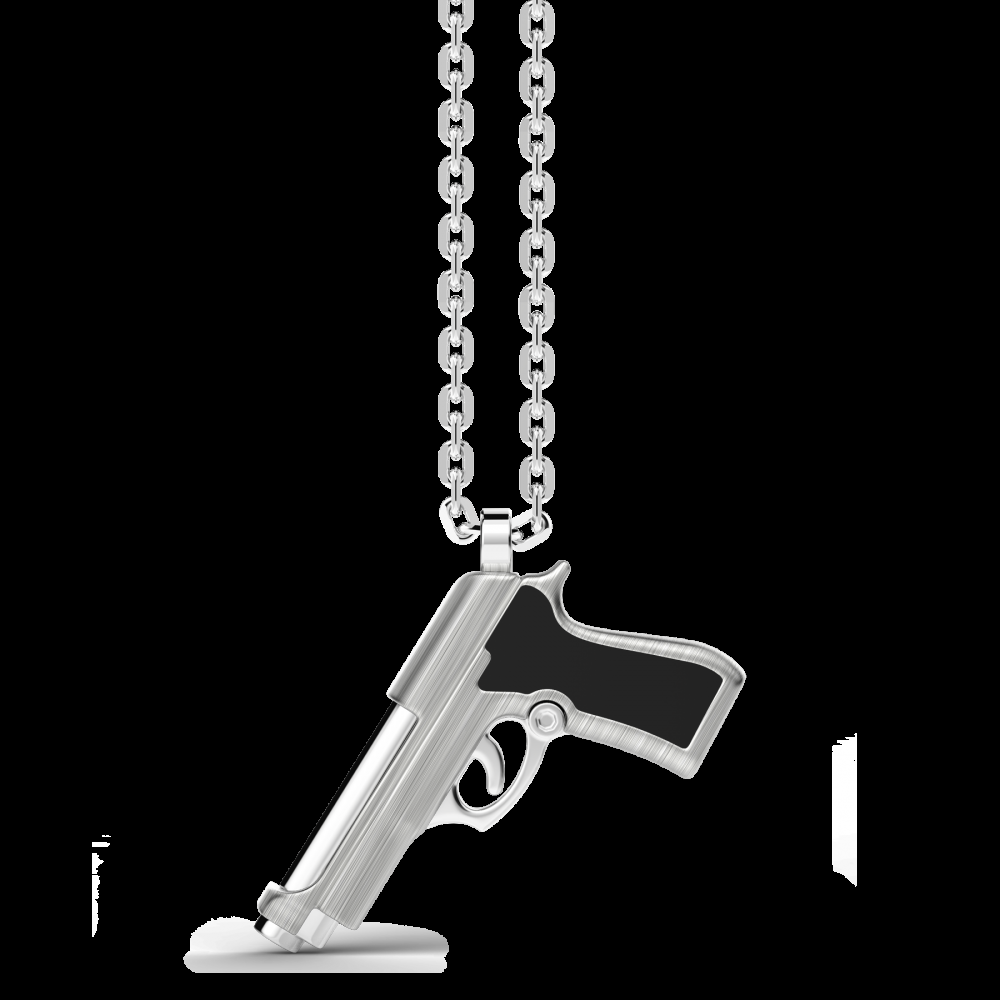 Zancan Collana Zancan in argento con pendente a pistola Promozione