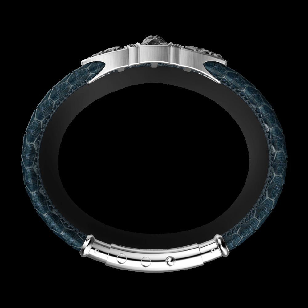 Zancan Bracciale Zancan in pelle con targa e teschio Fino Al -60%