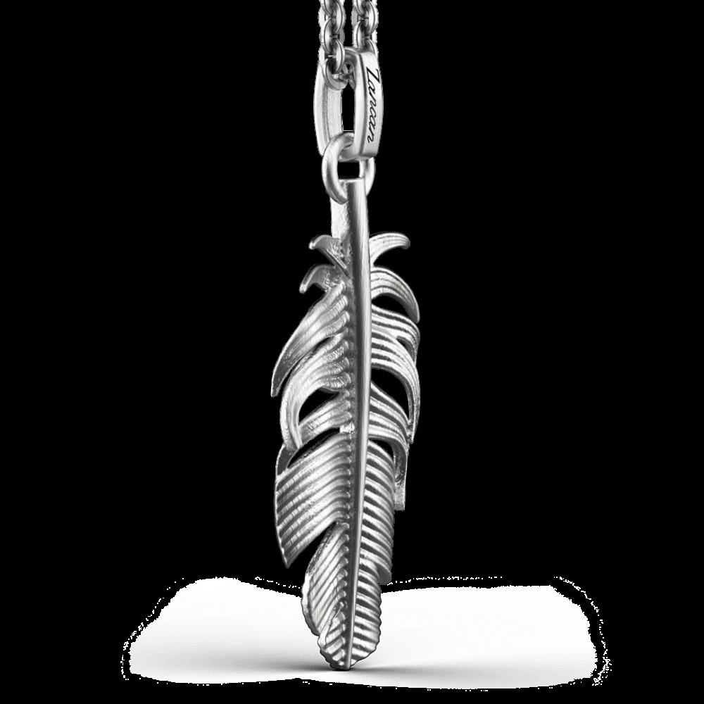 Zancan Collana Zancan in argento con pendente a piuma Online