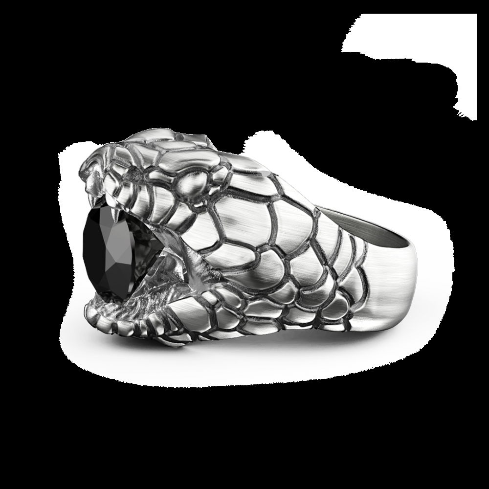 Zancan Anello Zancan cobra in argento con finitura vintage In Saldo