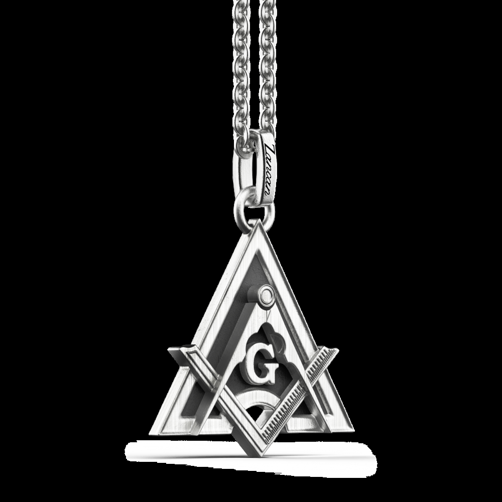 Zancan Collana Zancan in argento con pendente massonico Italy