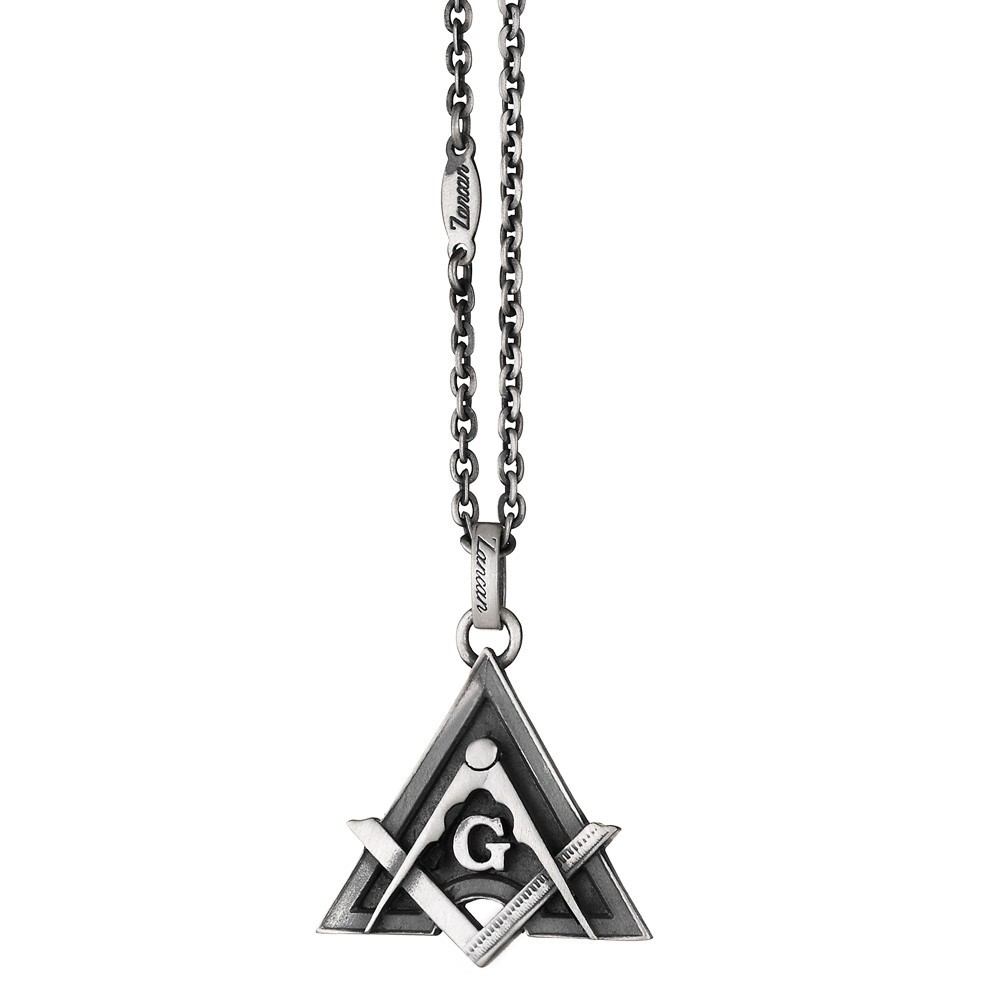 Zancan Collana Zancan in argento con pendente massonico Italy