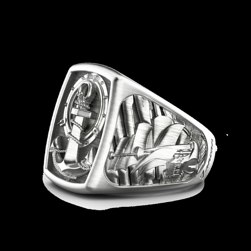 Zancan Anello Zancan in argento con ancora 2025
