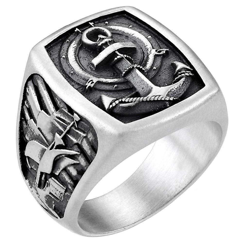 Zancan Anello Zancan in argento con ancora 2025