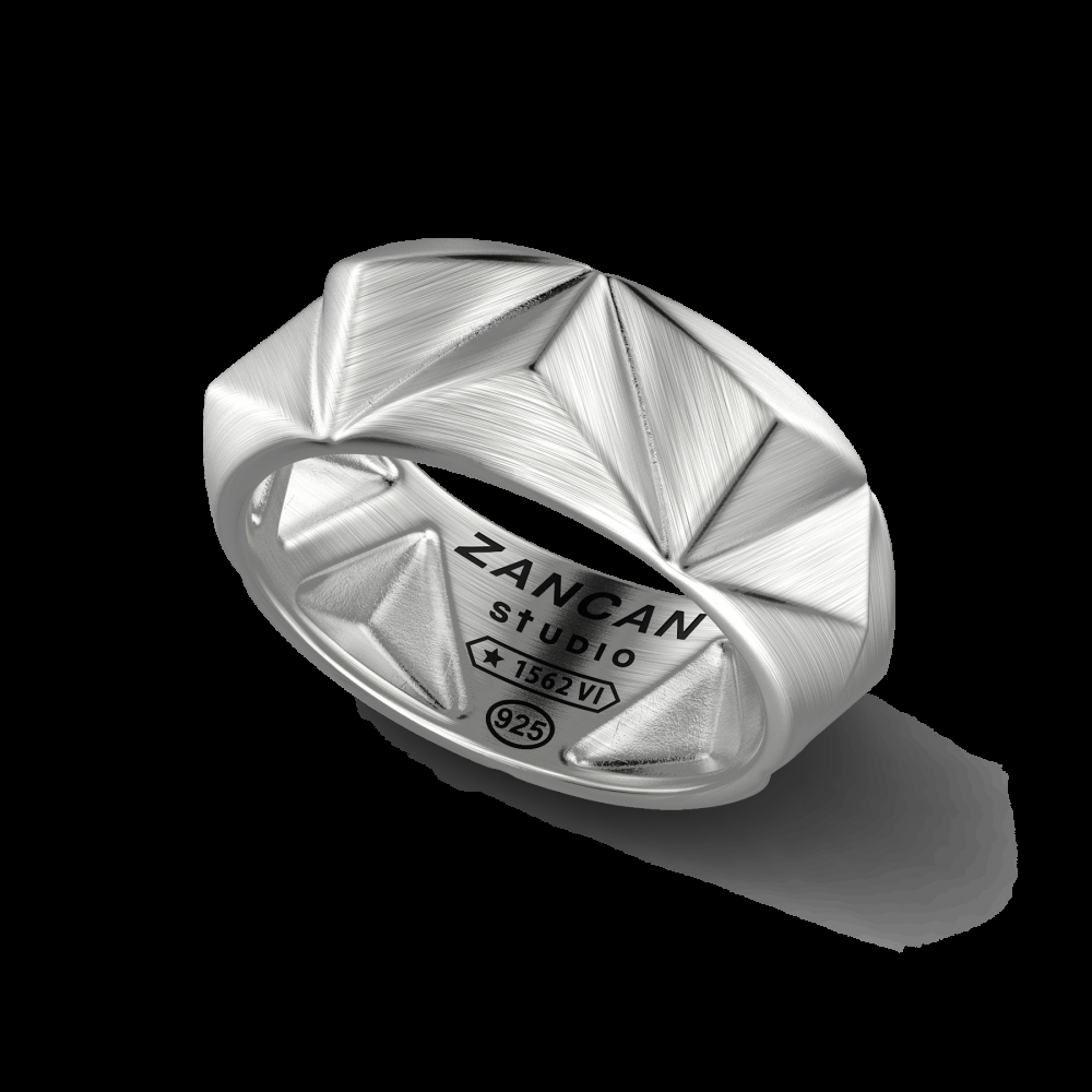 Zancan Anello Zancan Studio in argento Qualità Garantita