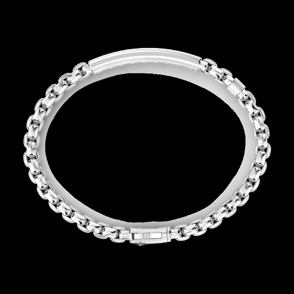 Zancan Bracciale Zancan in argento con targa centrale e pietre naturali Affare Del Giorno