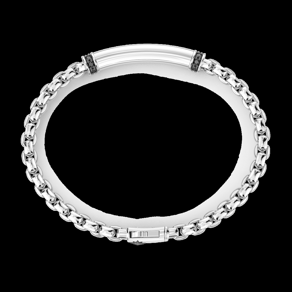 Zancan Bracciale Zancan in argento con targa centrale Shopping online