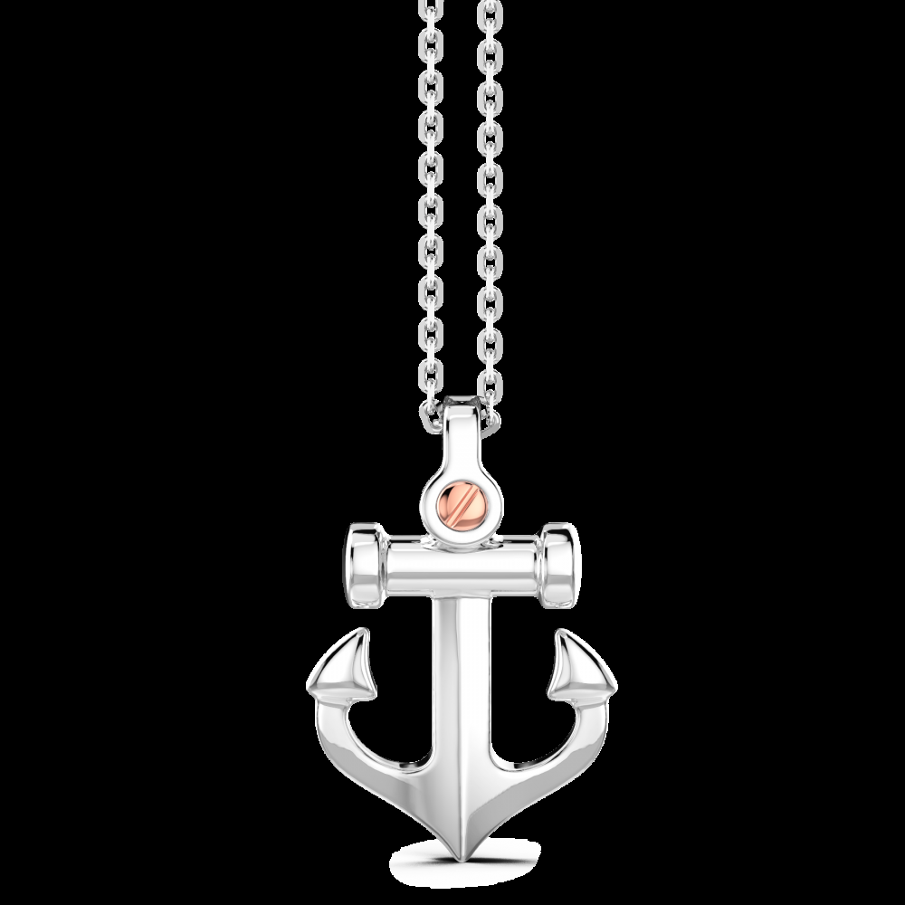 Zancan Collana Zancan in argento con pendente ad ancora Offerta migliore