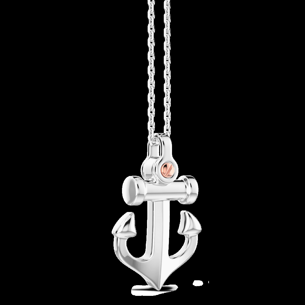 Zancan Collana Zancan in argento con pendente ad ancora Offerta migliore