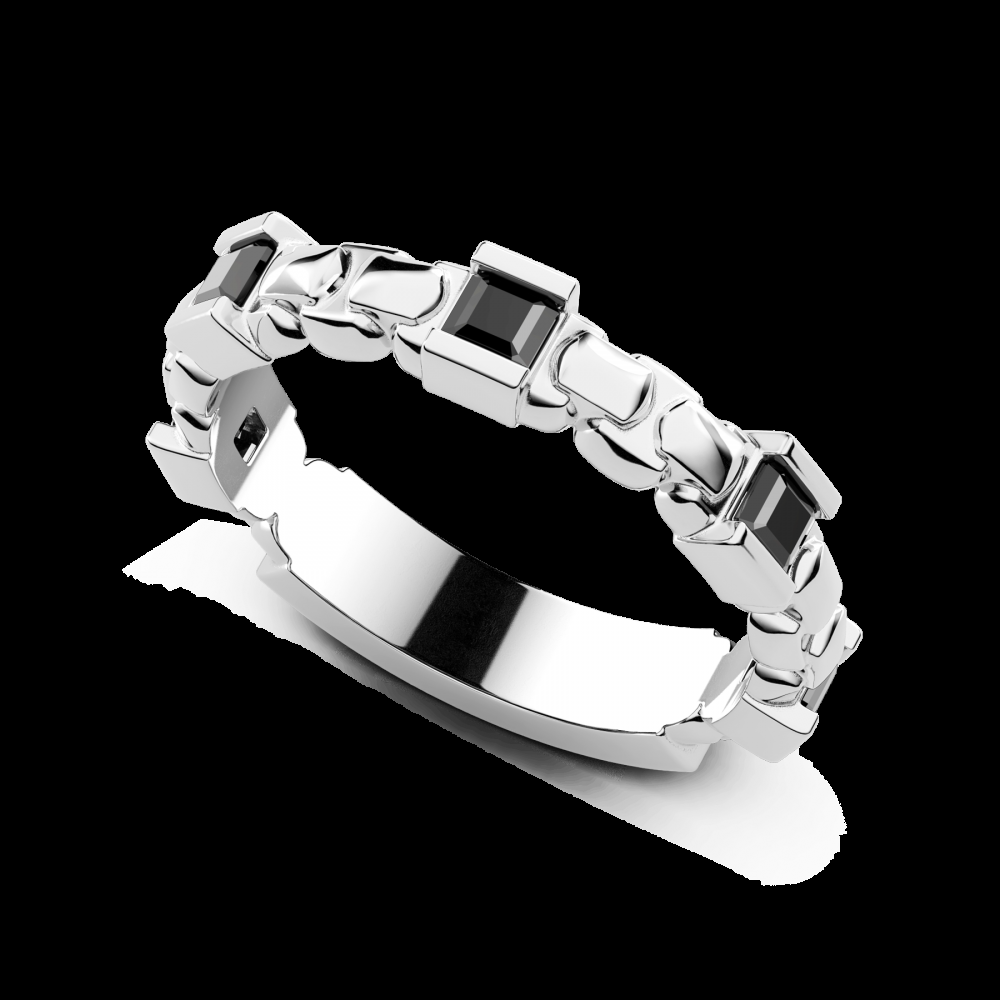 Zancan Anello a fascia Zancan in argento e pietre naturali ACQUISTA ORA