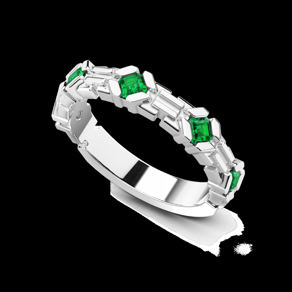 Zancan Anello a fascia Zancan in argento e pietre naturali Latest stili