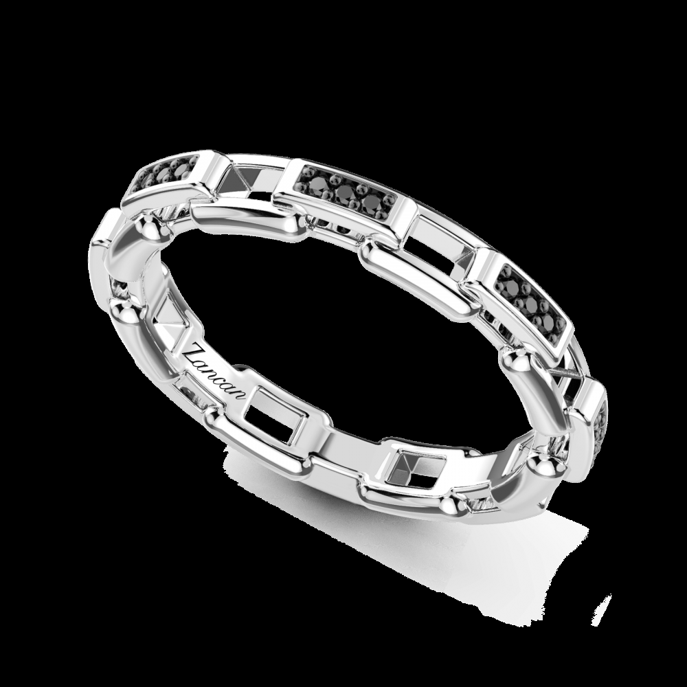 Zancan Anello a fascia Zancan in argento e pietre naturali Duty-free