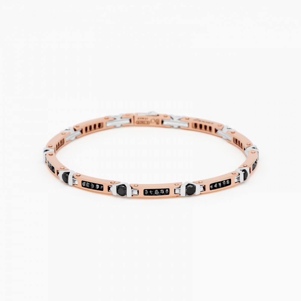Zancan Bracciale Zancan in oro rosa con diamanti