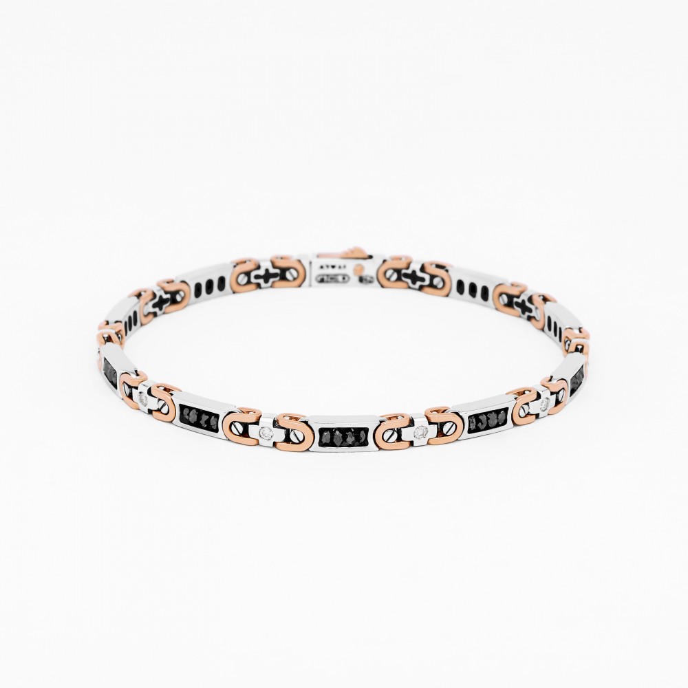 Zancan Bracciale Zancan in oro bianco con diamanti Qualità Garantita