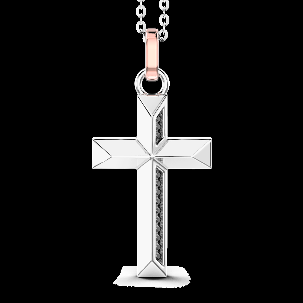 Zancan Collana Zancan in oro con pendente a croce e diamanti Negozio