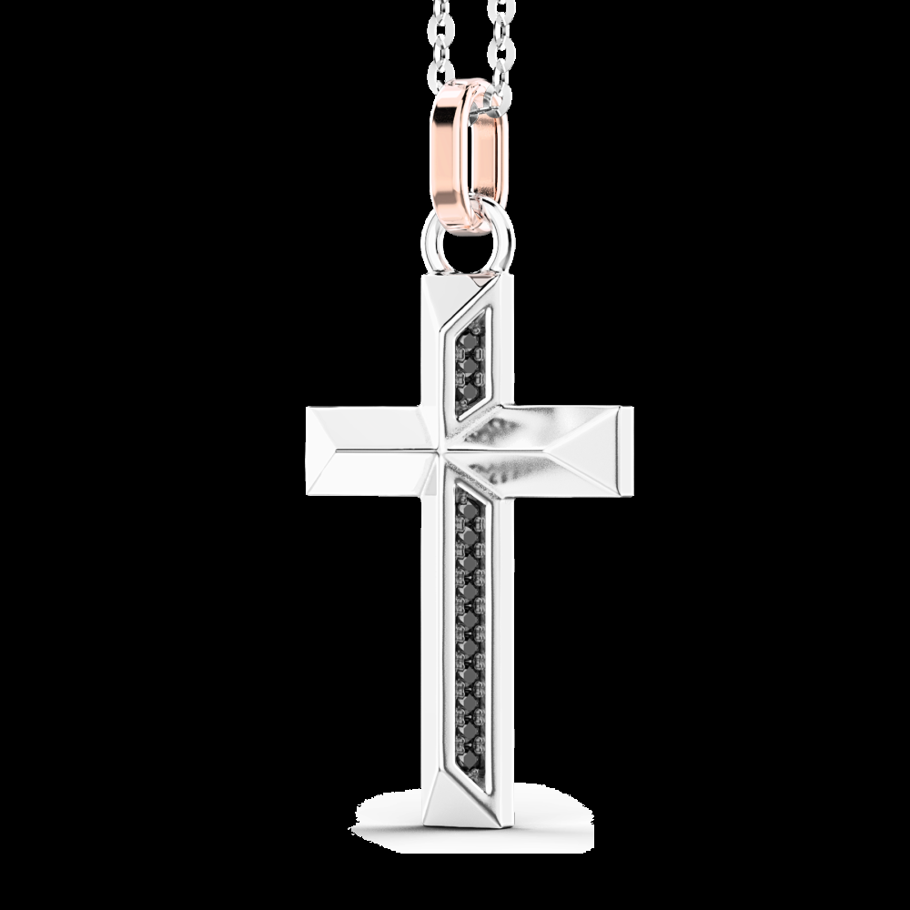 Zancan Collana Zancan in oro con pendente a croce e diamanti Negozio