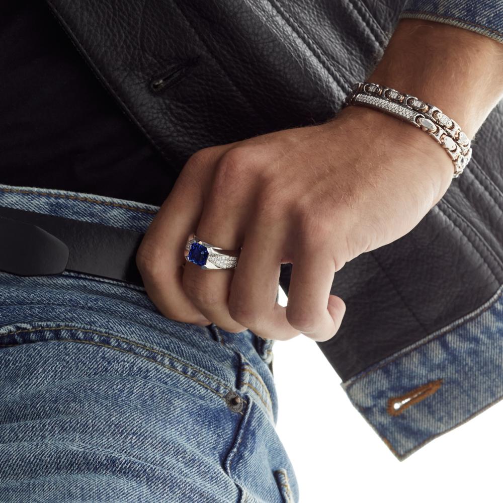 Zancan Anello Zancan in oro 18kt con zaffiro blu Offerta per la Festa della Mamma