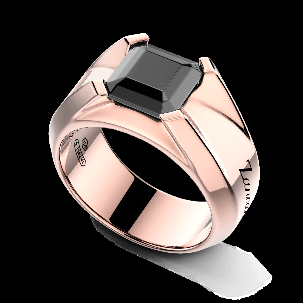 Zancan Anello Zancan in oro 18kt con diamante nero Offerta Anniversario