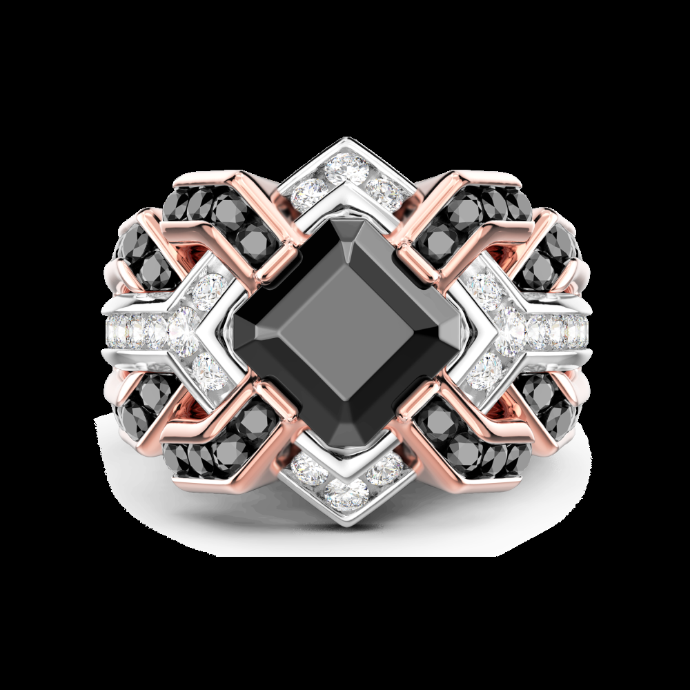 Zancan Anello Zancan in oro 18kt con diamante nero Vendita calda