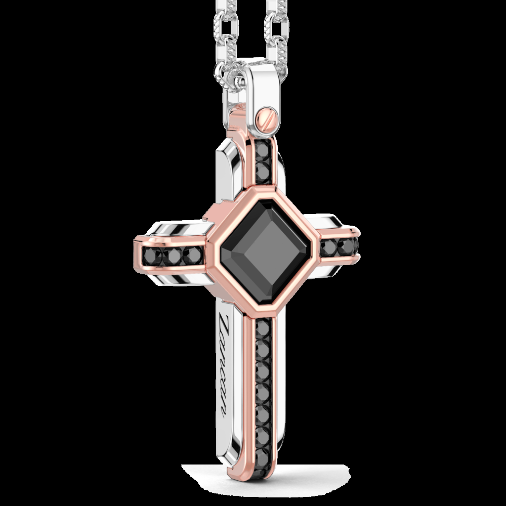 Zancan Collana Zancan in oro 18k con diamanti neri Lightning offer