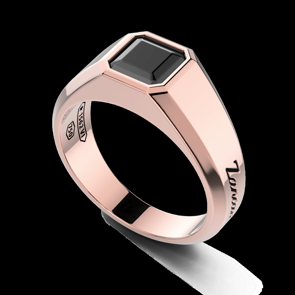 Zancan Anello Zancan in oro 18kt con diamante nero Nuovi prodotti