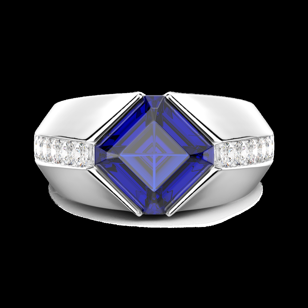 Zancan Anello Zancan in oro 18kt con zaffiro blu
