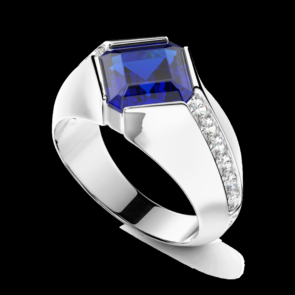 Zancan Anello Zancan in oro 18kt con zaffiro blu Liquidazione