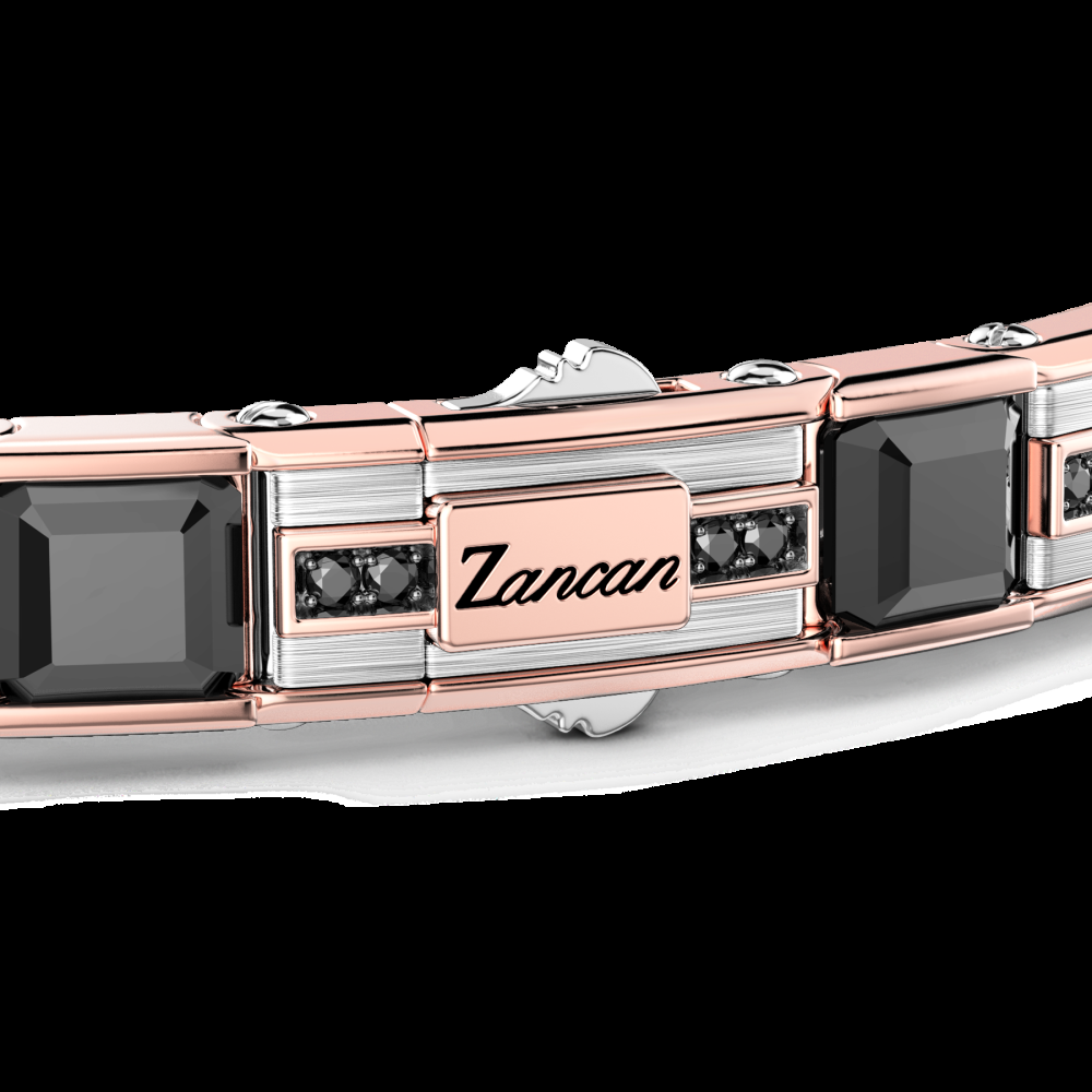 Zancan Bracciale Zancan in oro 18kt con diamanti neri Sconti VIP