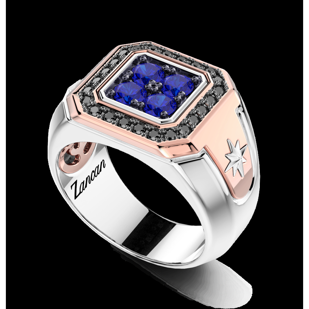 Zancan Anello Zancan in oro 18kt con zaffiri Offerta settimanale