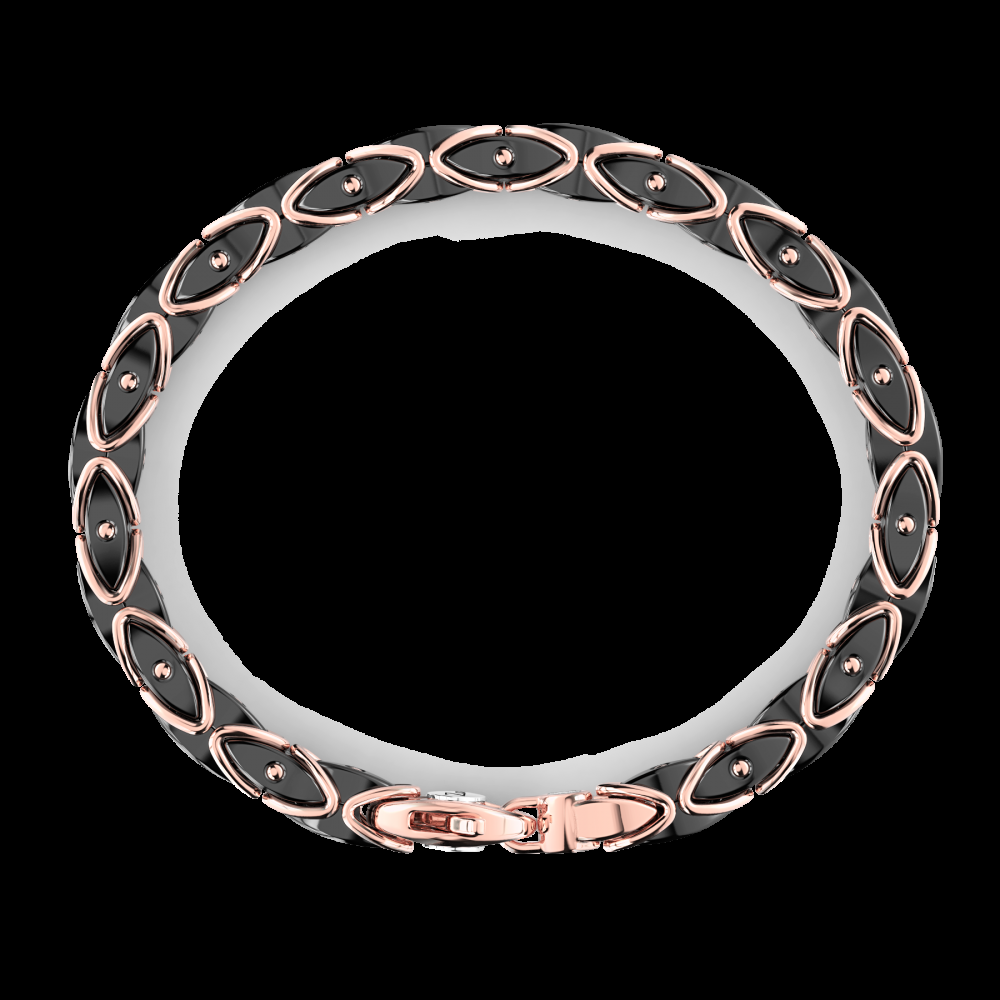 Zancan Bracciale Zancan in oro 18kt e ceramica nera Ultimi tre giorni