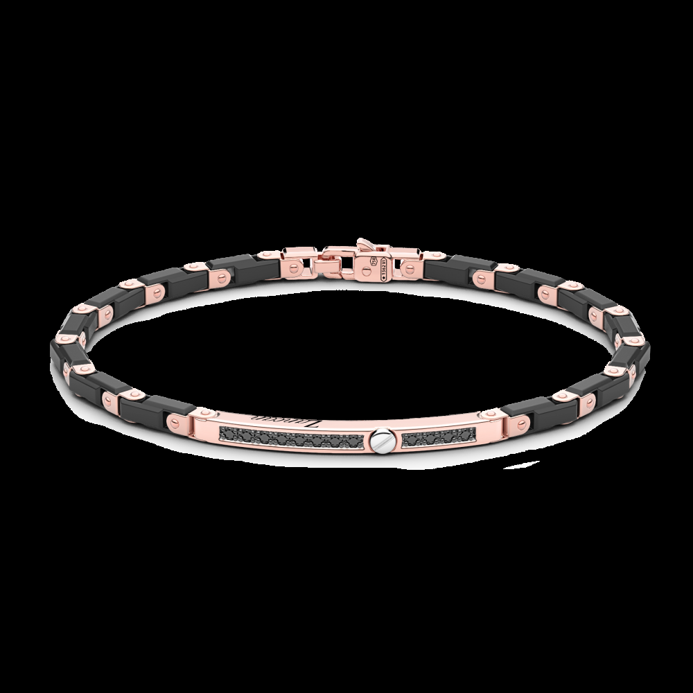 Zancan Bracciale Zancan in oro 18kt e ceramica nera Fino al 60% di sconto