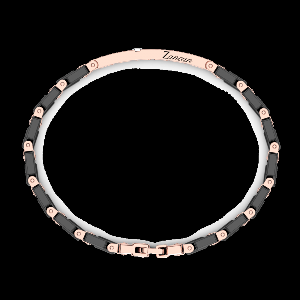 Zancan Bracciale Zancan in oro 18kt e ceramica nera Fino al 60% di sconto