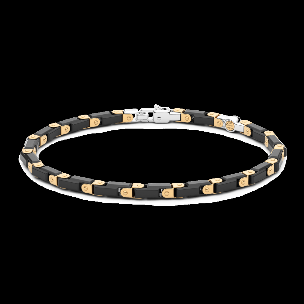 Zancan Bracciale Zancan in oro 18kt e ceramica nera Only for today