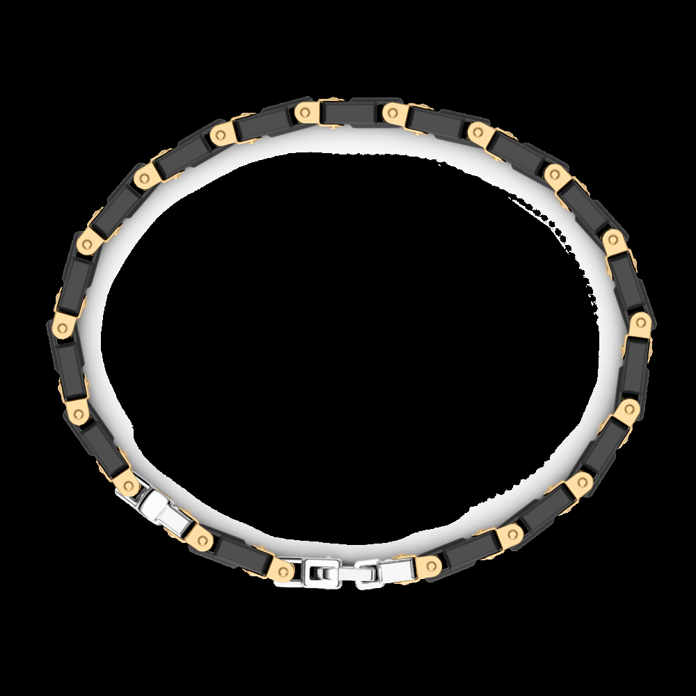 Zancan Bracciale Zancan in oro 18kt e ceramica nera Only for today