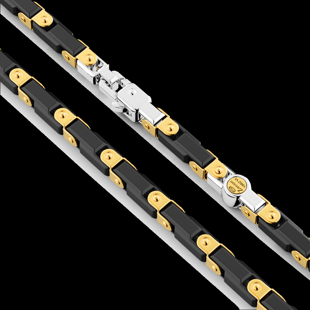 Zancan Collana Zancan in oro 18kt e ceramica nera Offerta speciale della fabbrica