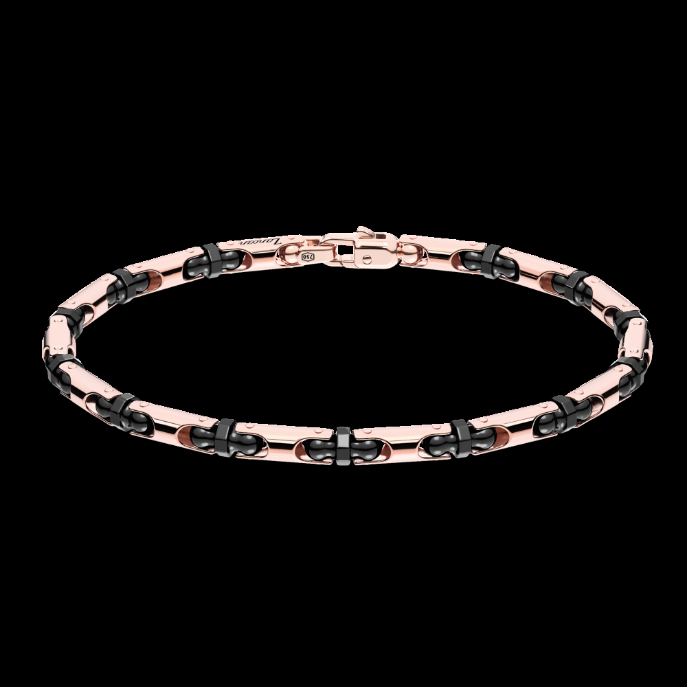 Zancan Bracciale Zancan in oro 18kt e ceramica nera Fino al 55% di sconto
