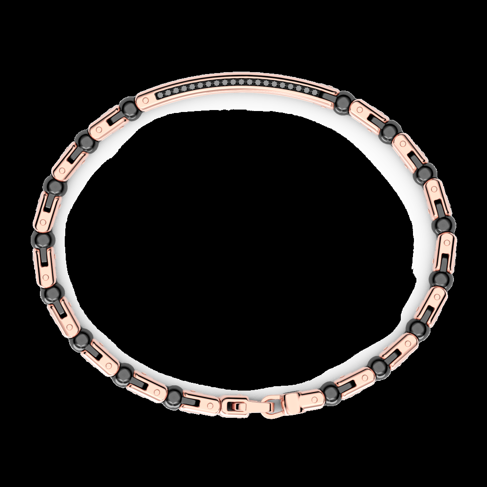 Zancan Bracciale Zancan in oro 18kt ceramica e diamanti Solo un giorno rimasto