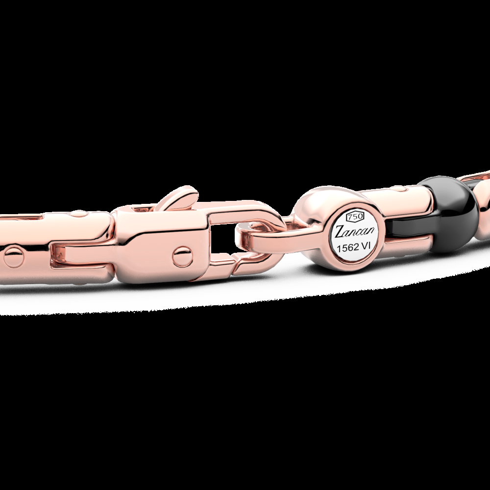 Zancan Bracciale Zancan in oro 18kt ceramica e diamanti Solo un giorno rimasto