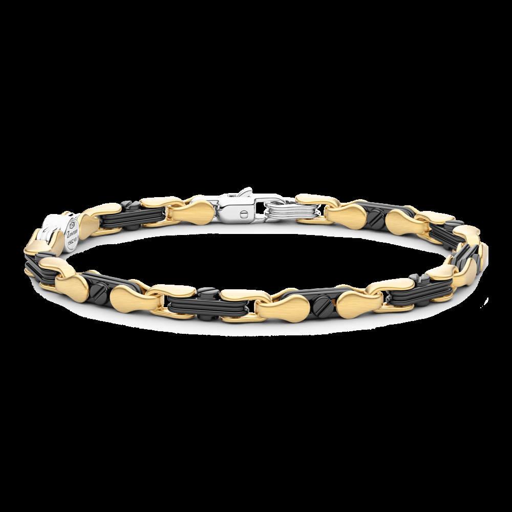 Zancan Bracciale Zancan in oro 18kt e ceramica nera Officina