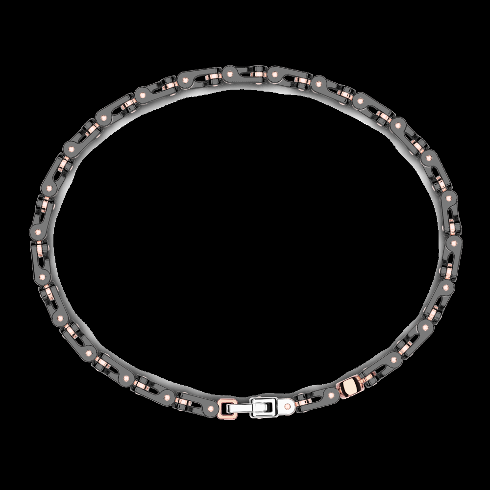 Zancan Bracciale Zancan in oro 18kt e ceramica nera Duty-free