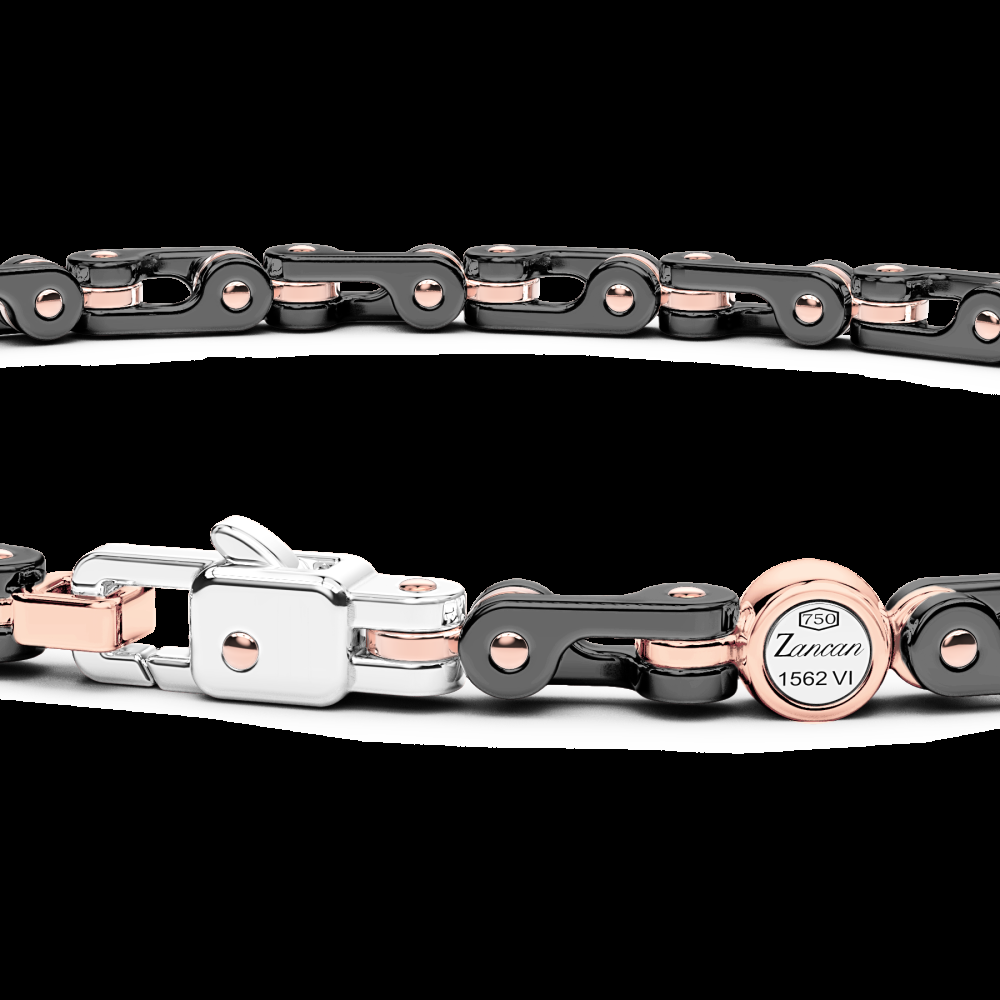 Zancan Bracciale Zancan in oro 18kt e ceramica nera Duty-free