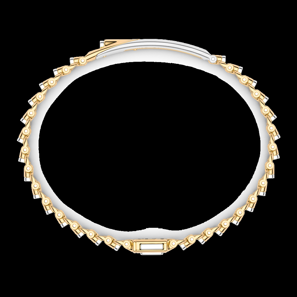Zancan Bracciale Zancan in oro 18kt con targa centrale Promozione Limitata