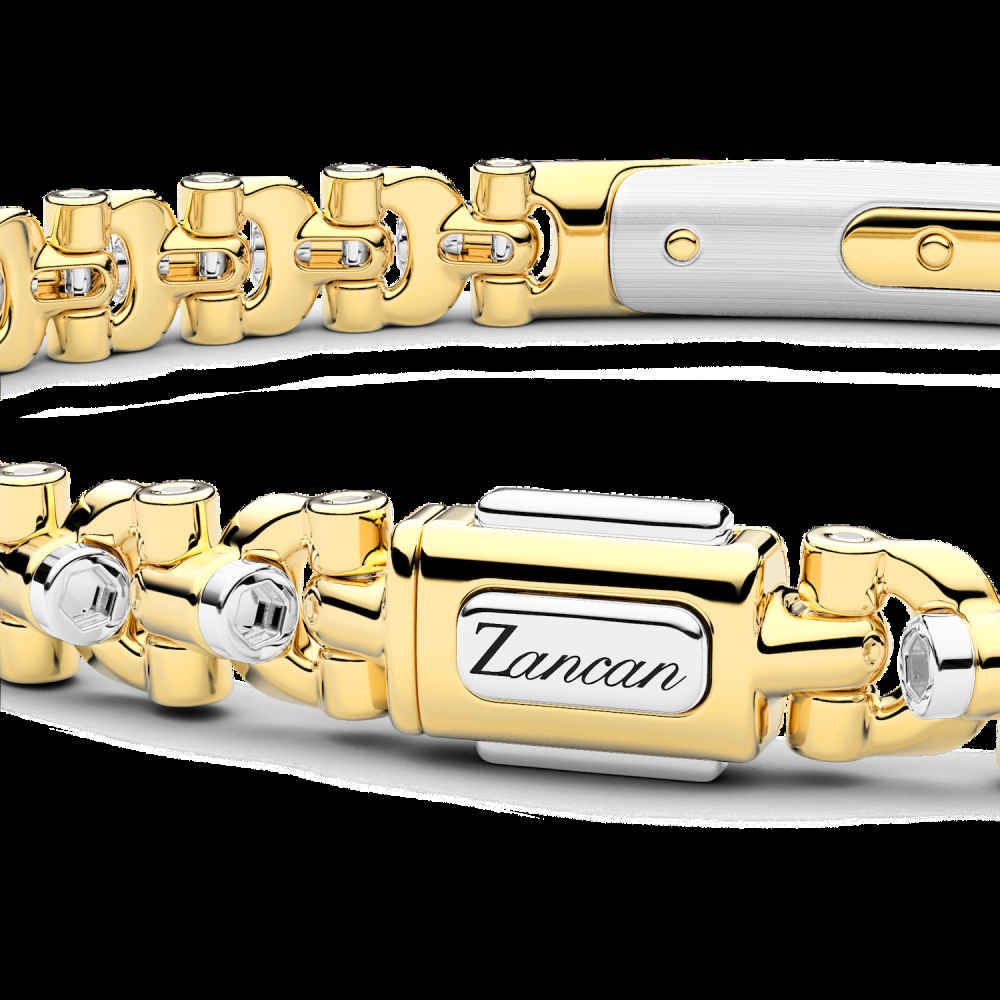 Zancan Bracciale Zancan in oro 18kt con targa centrale Promozione Limitata
