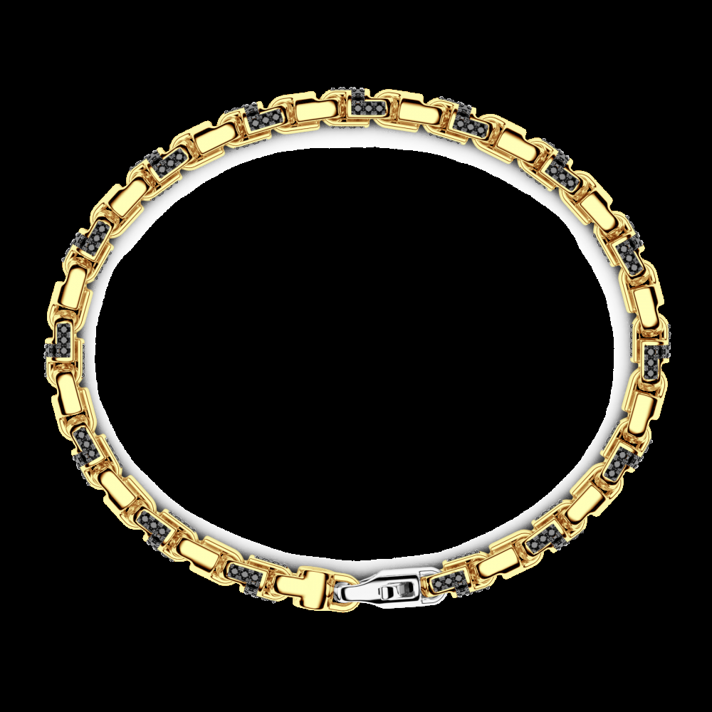 Zancan Bracciale Zancan in oro giallo 18kt e diamanti neri Sottocosto