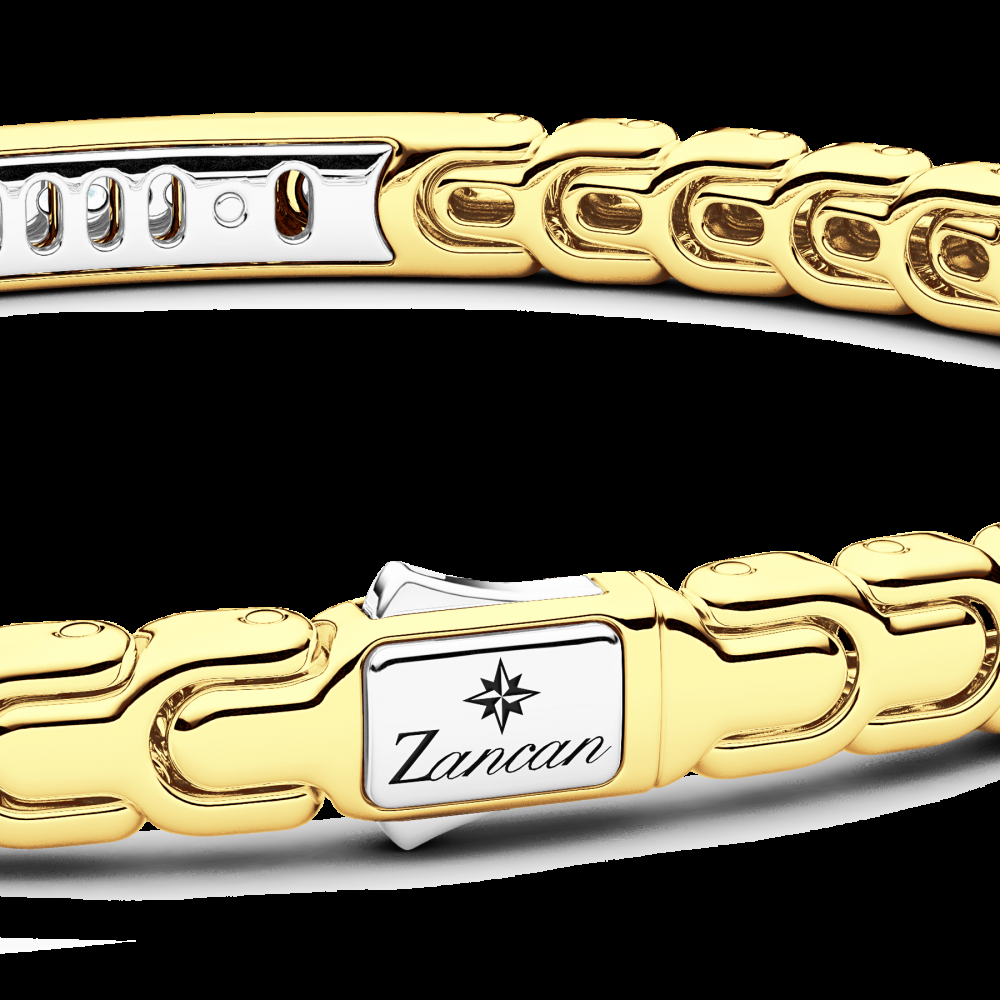 Zancan Bracciale Zancan in oro 18kt con targa e diamanti Offerta