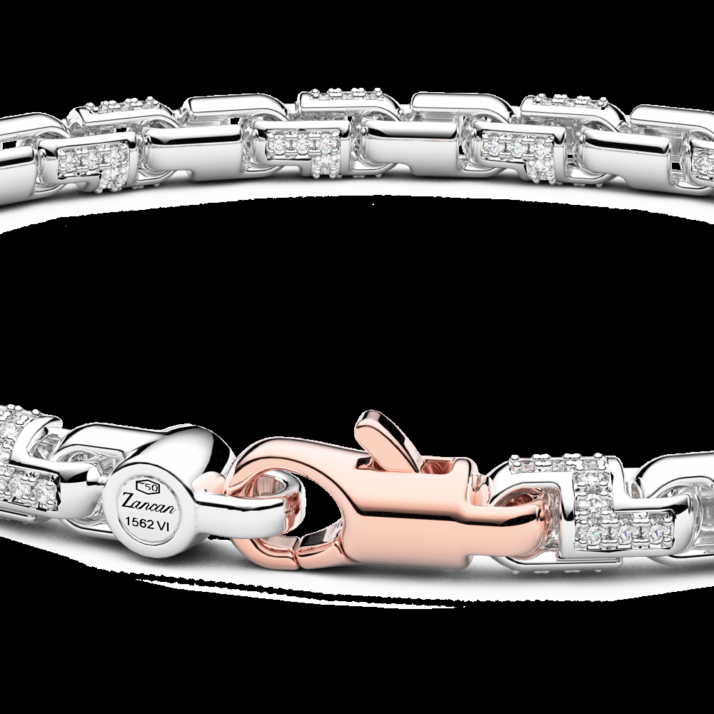 Zancan Bracciale Zancan in oro bianco 18kt e diamanti Economico