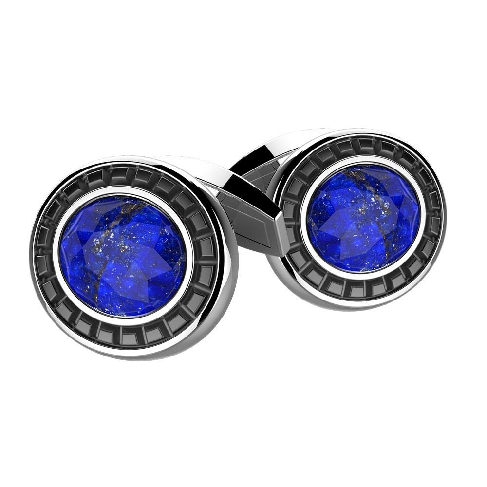 Zancan Gemelli in argento con Lapis ovale
