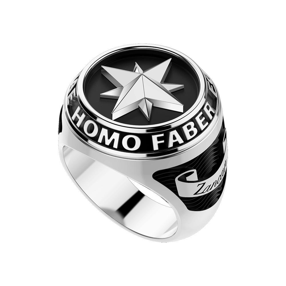 Zancan Anello Zancan in argento con rosa dei venti Promozione